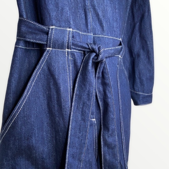 Reformation Rex Boiler Jumpsuit Darkwash Denim Blue *Size Est. 6-8 / Medium EUC - Picture 5 of 9
